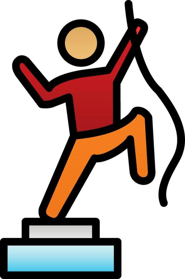 Climbing Vector Icon Design