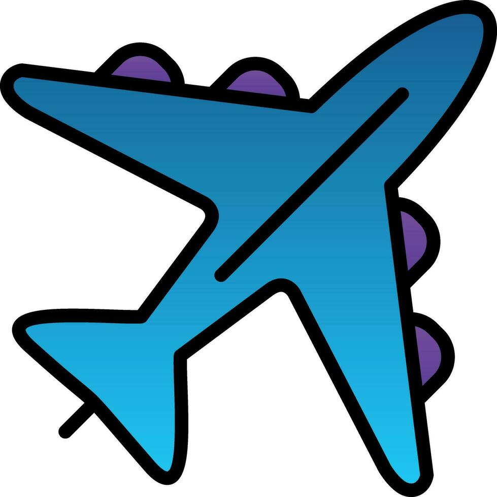 Airplane Vector Icon Design