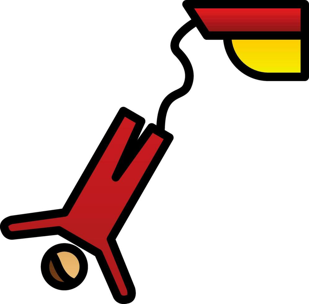 Bungee jumping Vector Icon Design