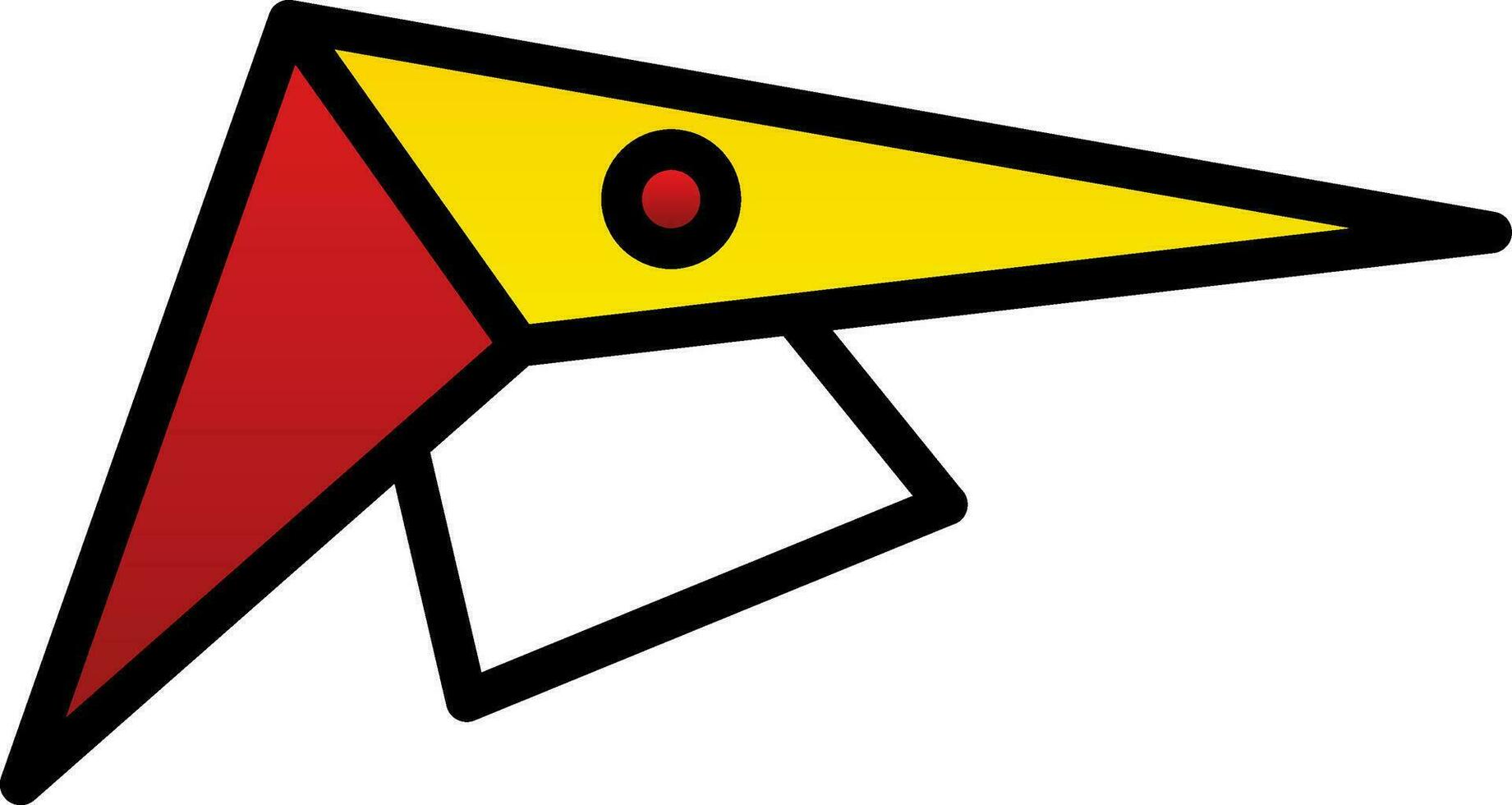 Hang gliding Vector Icon Design