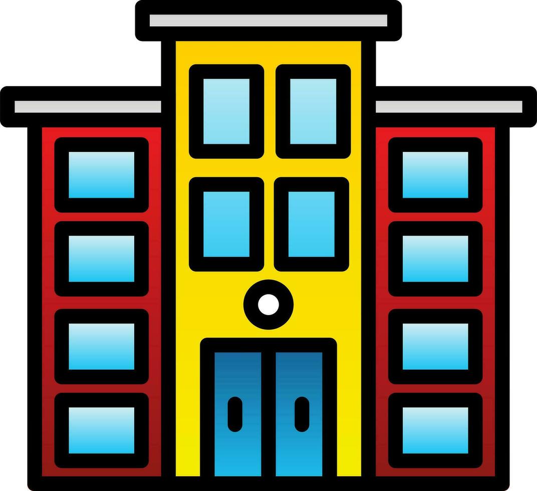 Townhouse Vector Icon Design