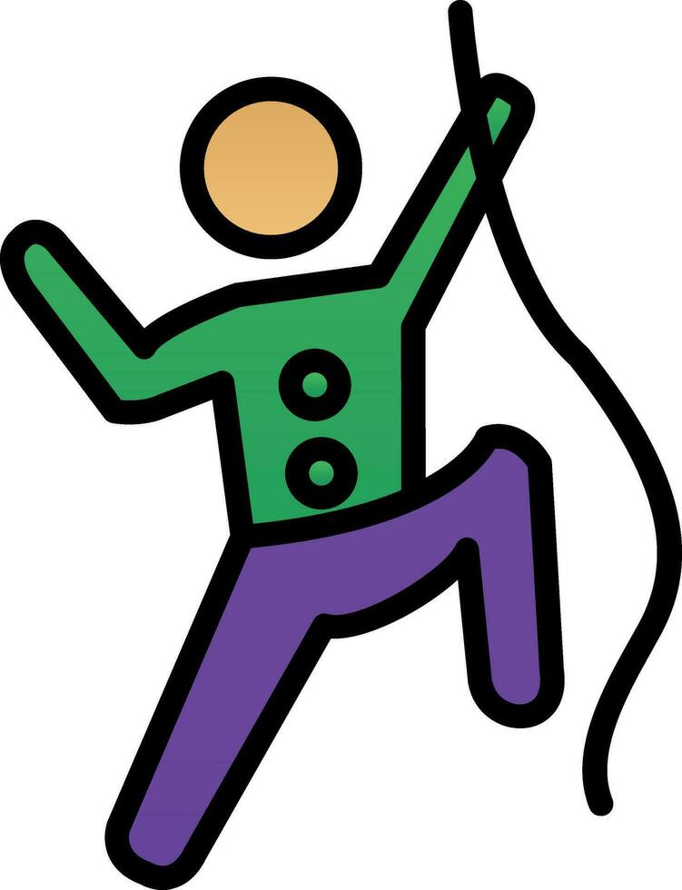 Climbing Vector Icon Design