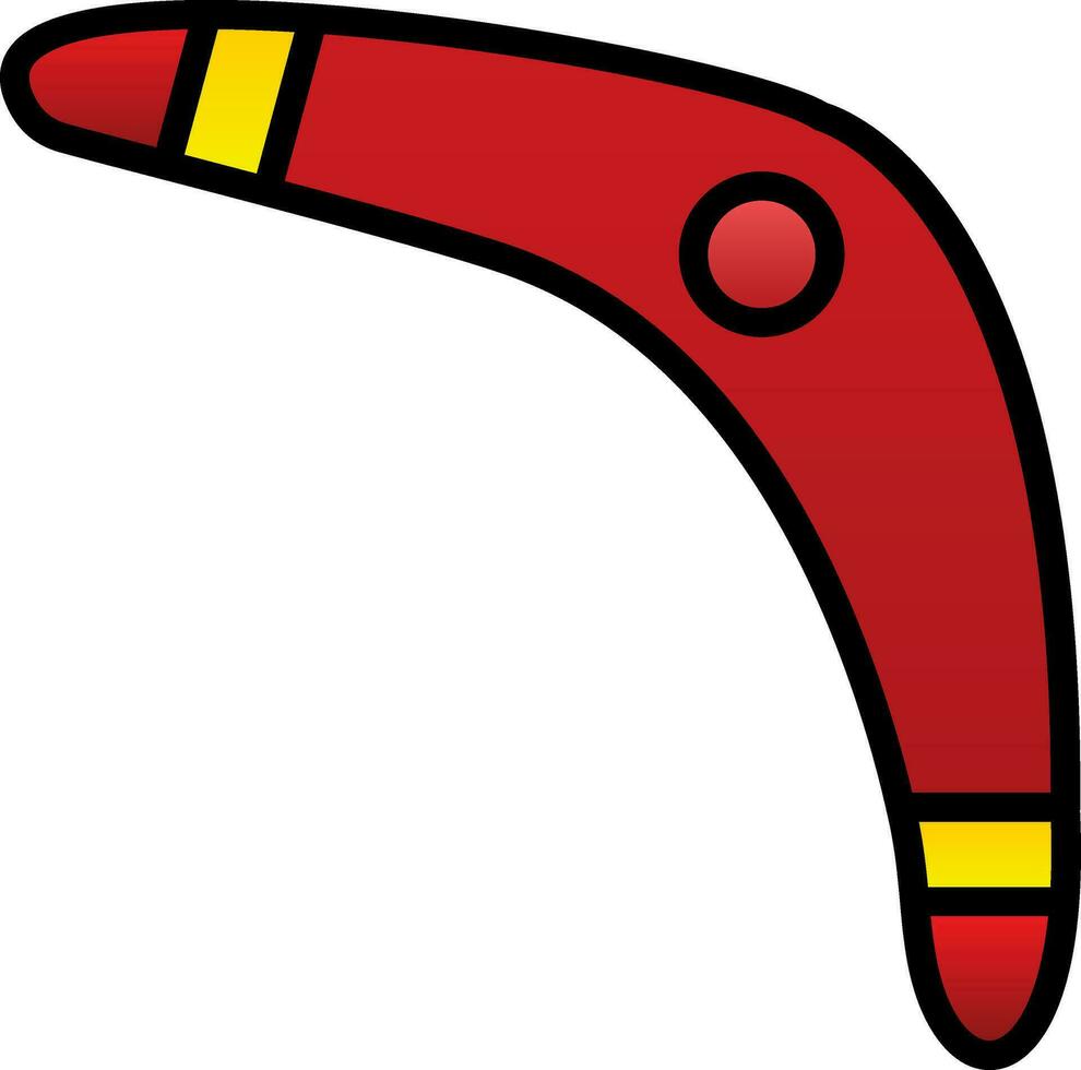 diseño de icono de vector de boomerang