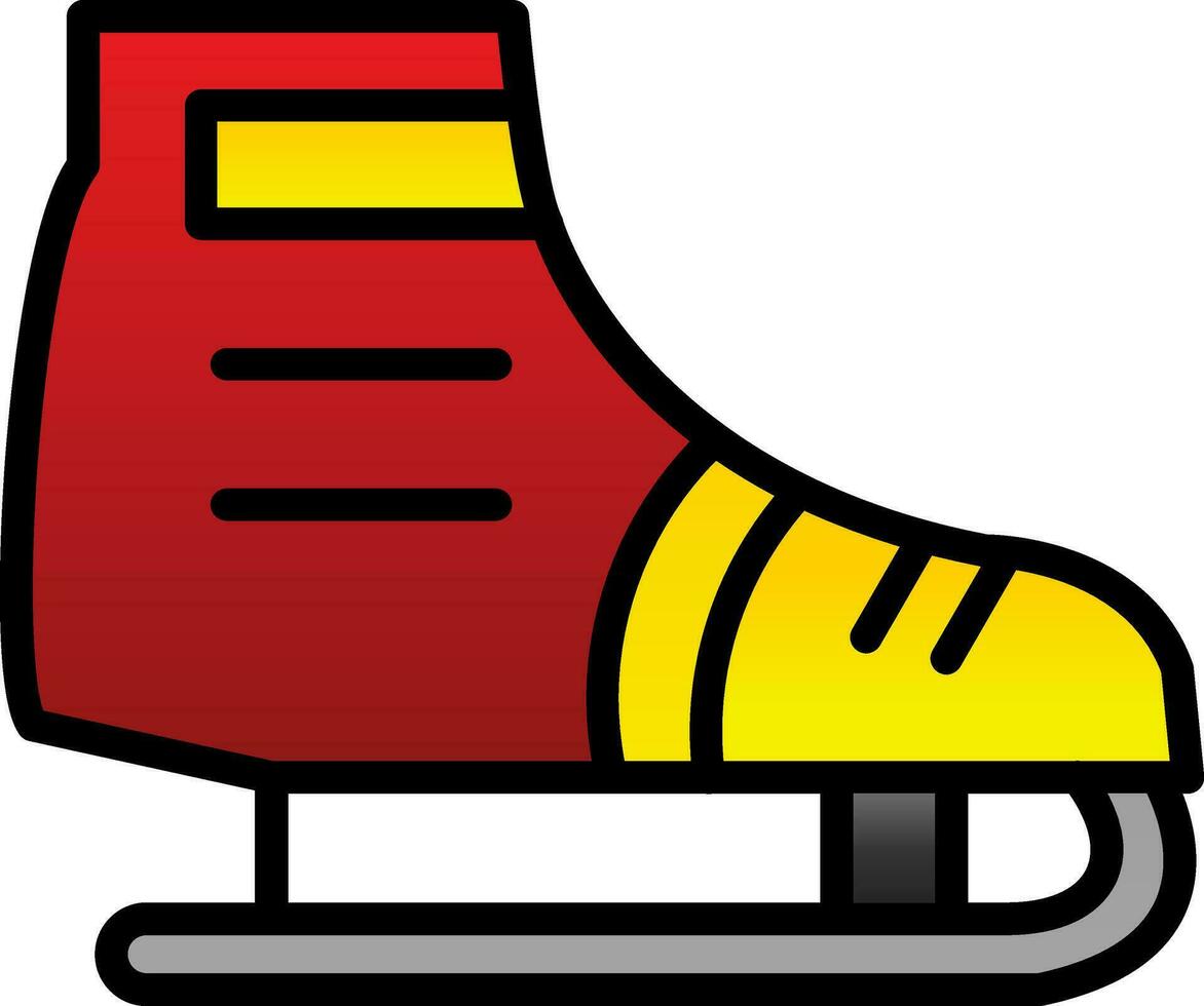 Ice skating Vector Icon Design