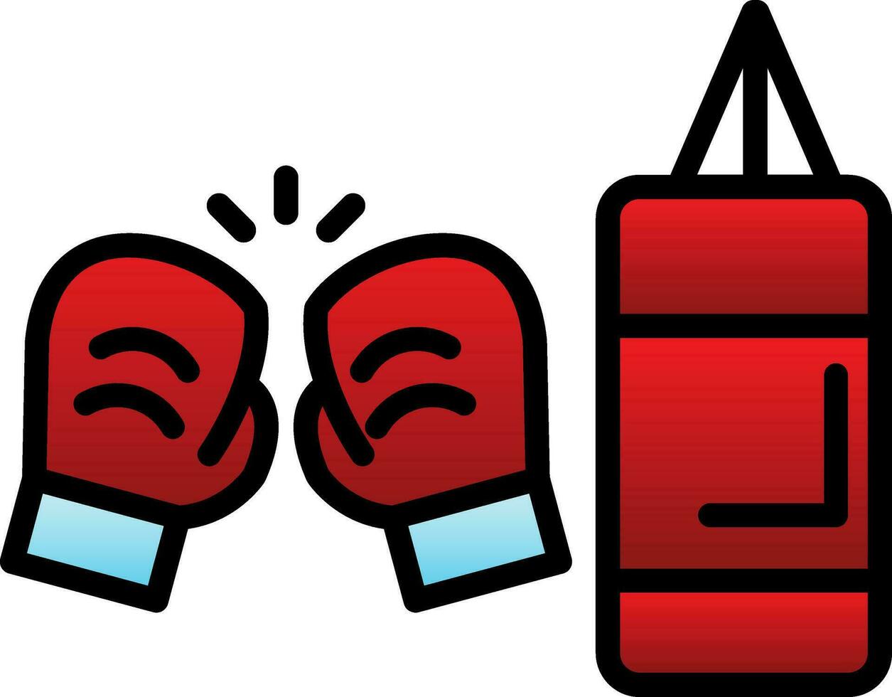 diseño de icono de vector de boxeo