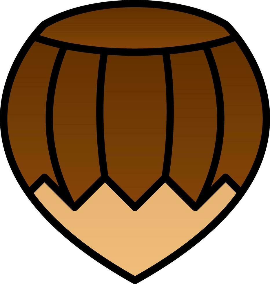 Hazelnut Vector Icon Design