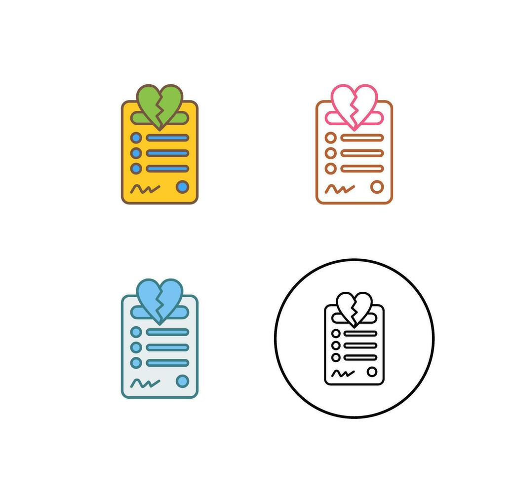Divorce Vector Icon