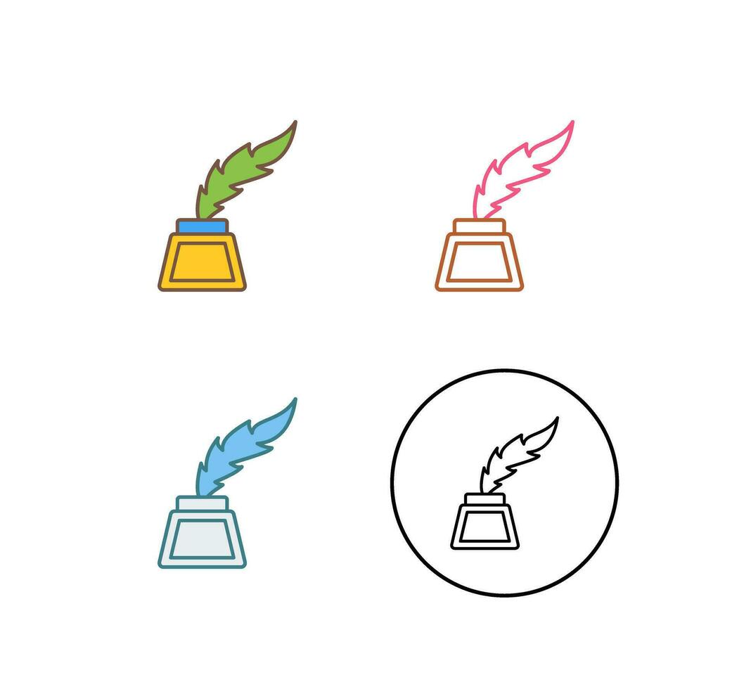Inkwell Vector Icon