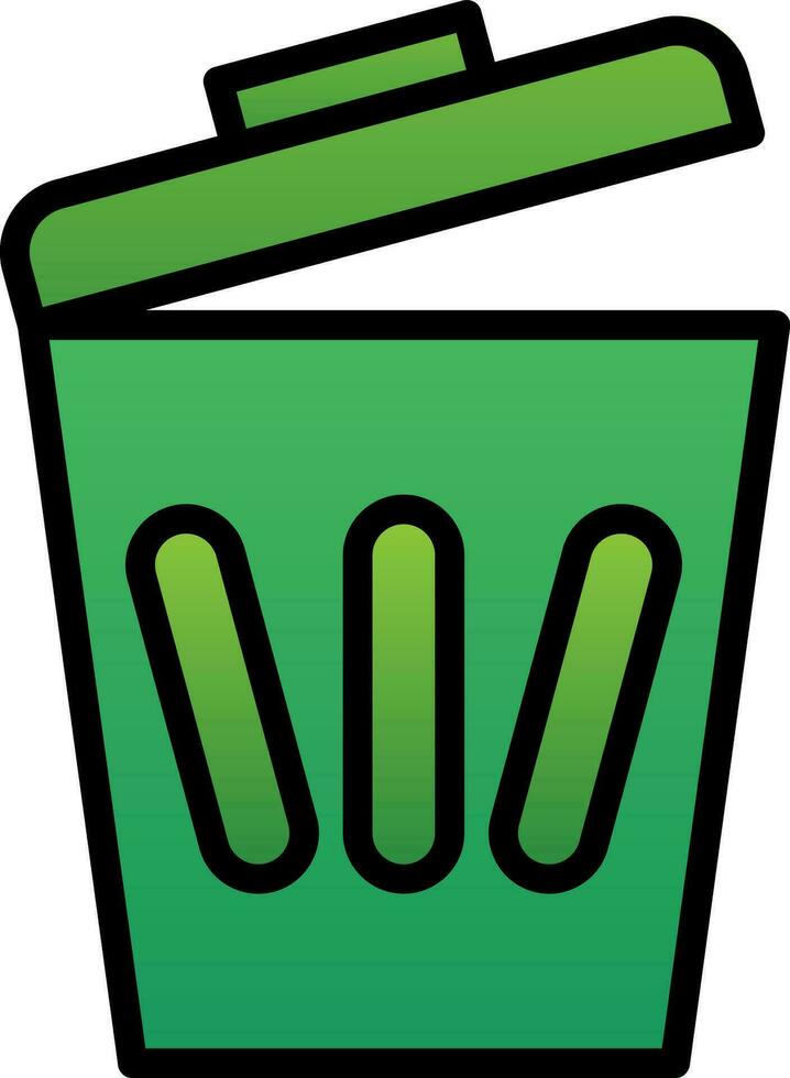 Trash can Vector Icon Design