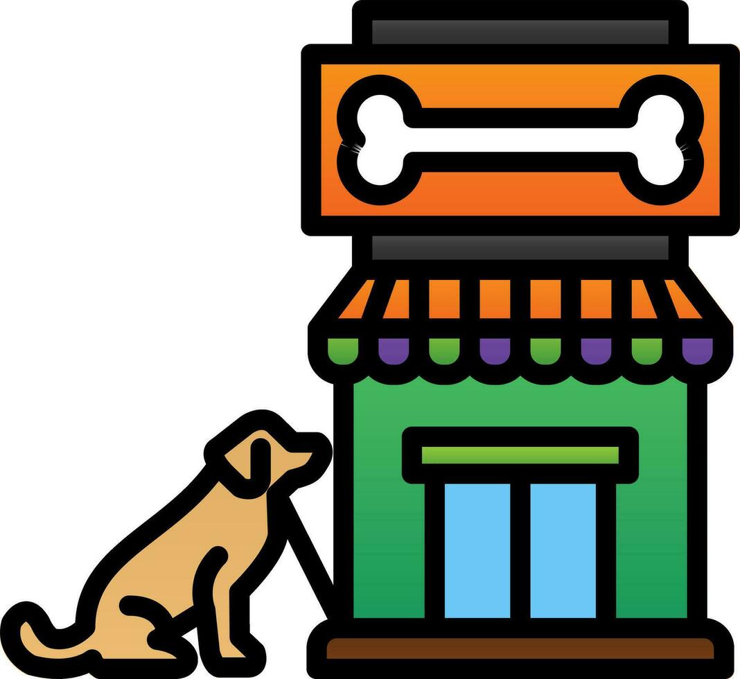 Pet shop Vector Icon Design