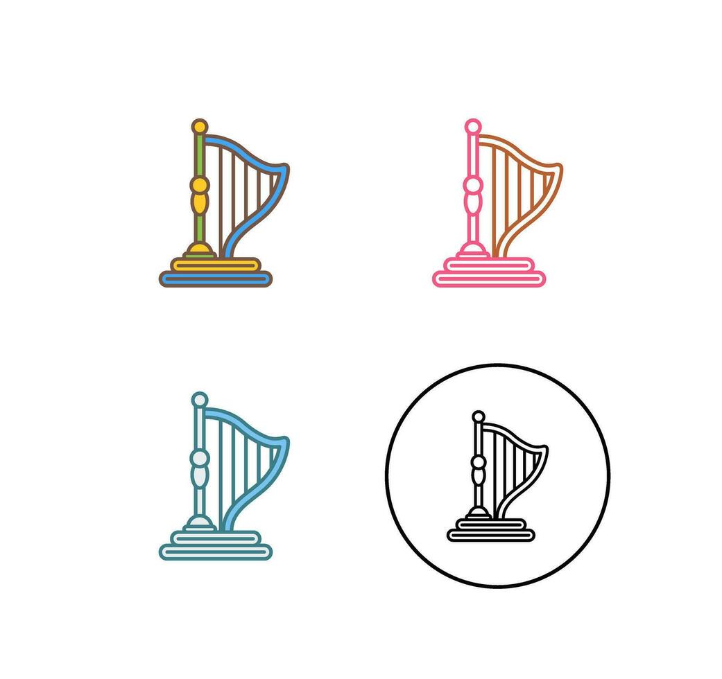 Harp Vector Icon