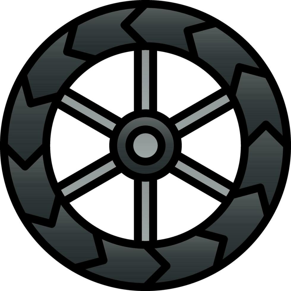 Wheels Vector Icon Design