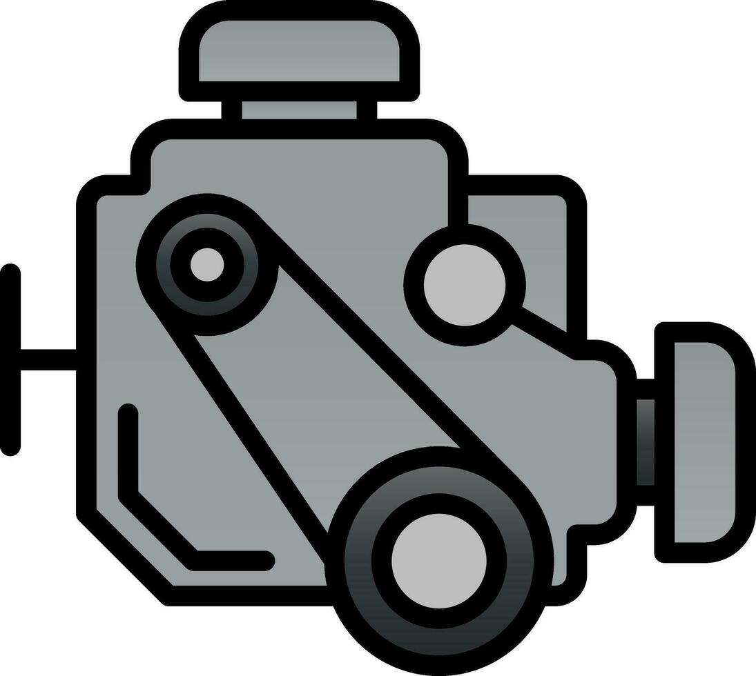 Car engine Vector Icon Design