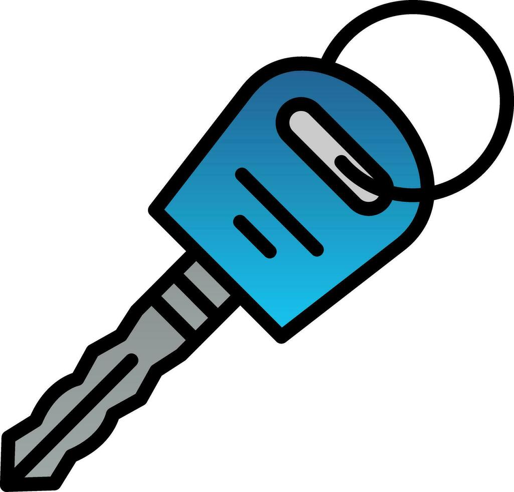 Car key Vector Icon Design