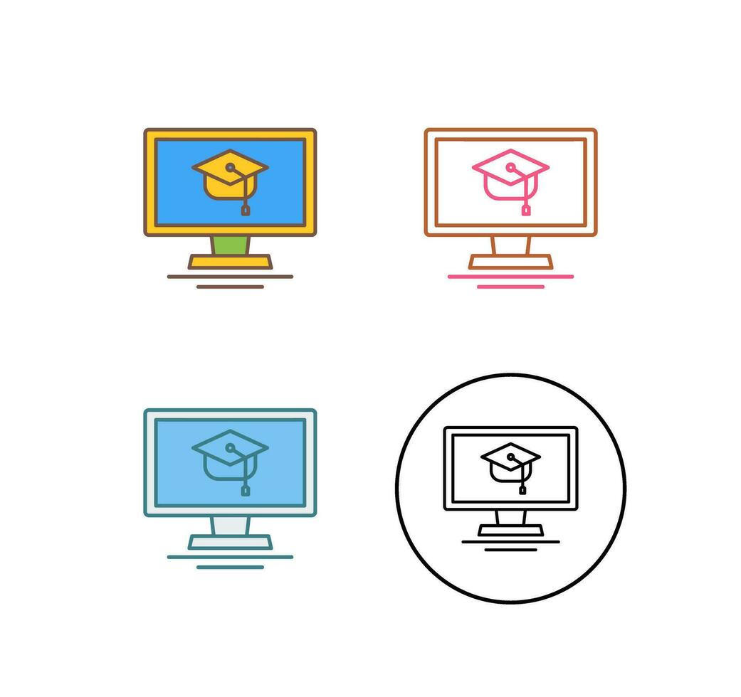 Online Course Vector Icon