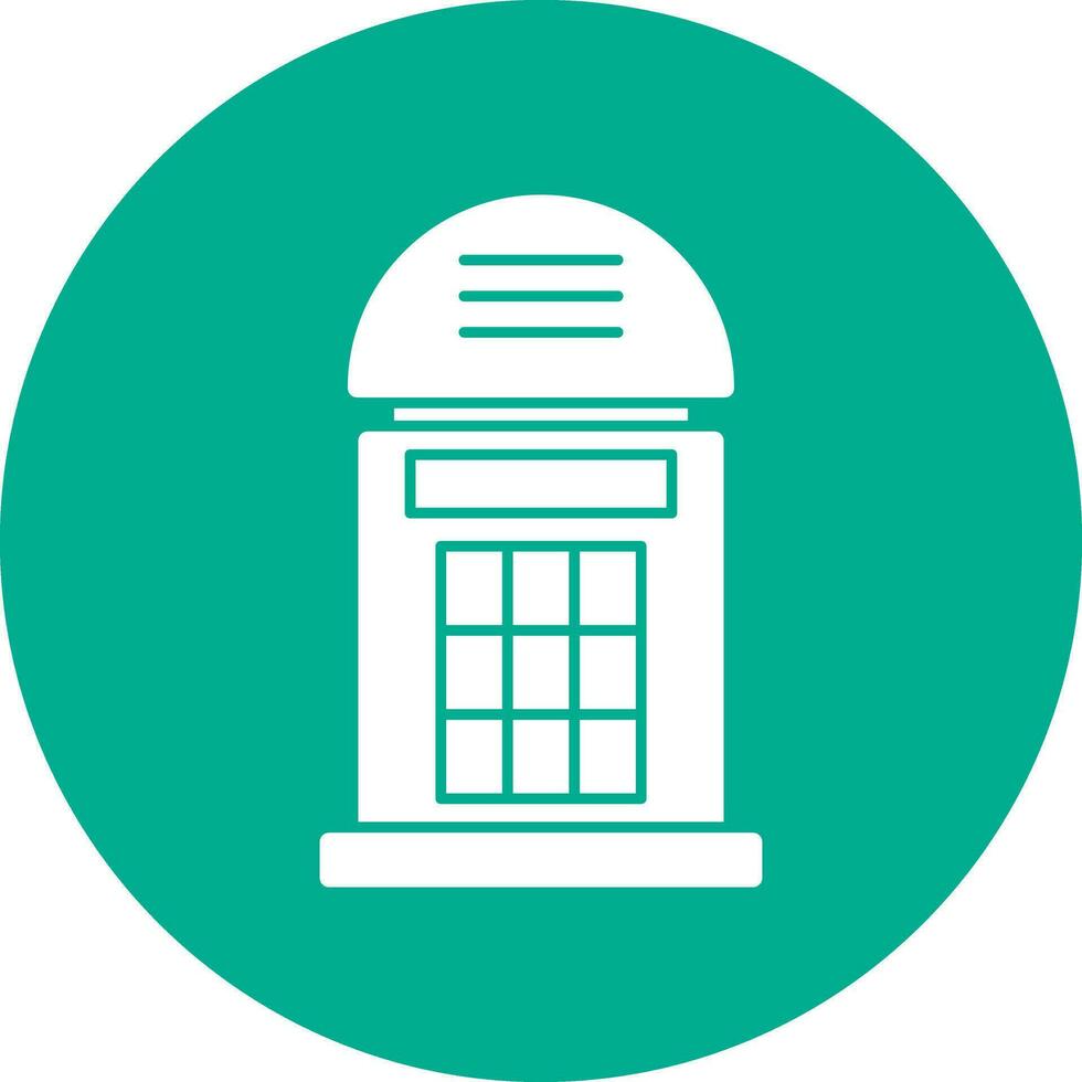 Phone booth Vector Icon Design