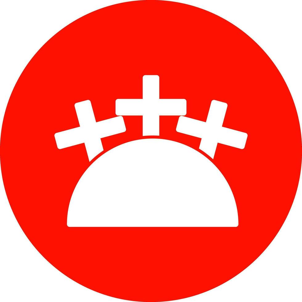 diseño de icono de vector de cementerio