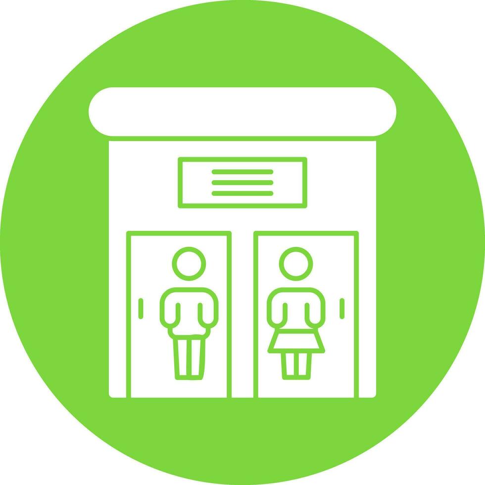 Public toilet Vector Icon Design