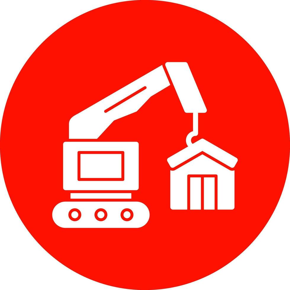 Construction site Vector Icon Design