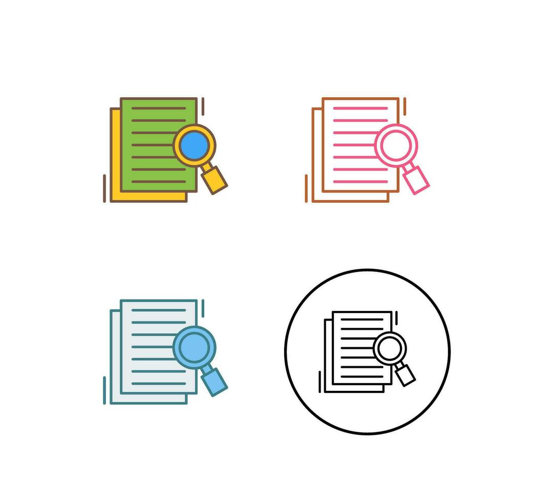 Details Looking Vector Icon