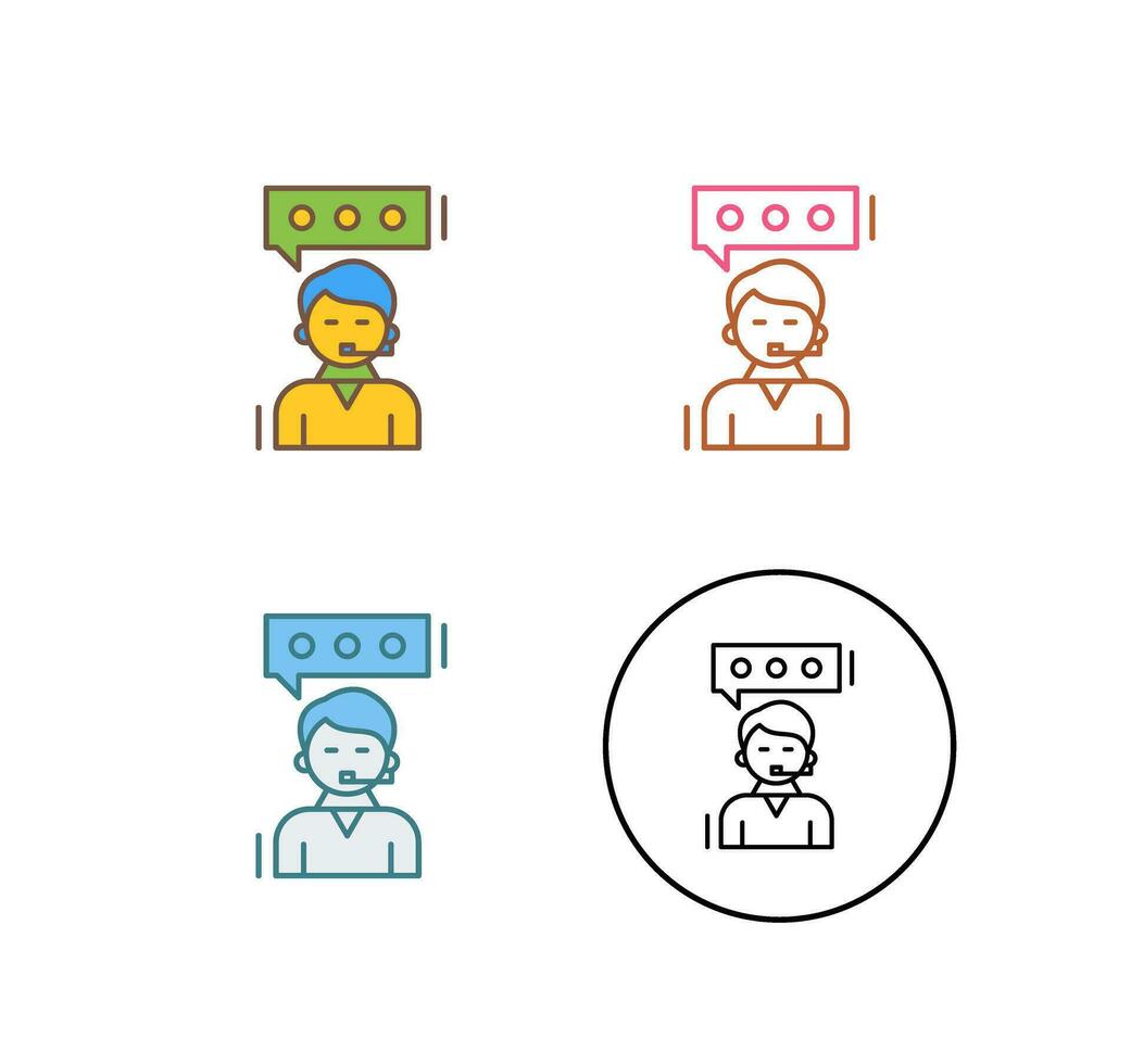 Client Service Vector Icon