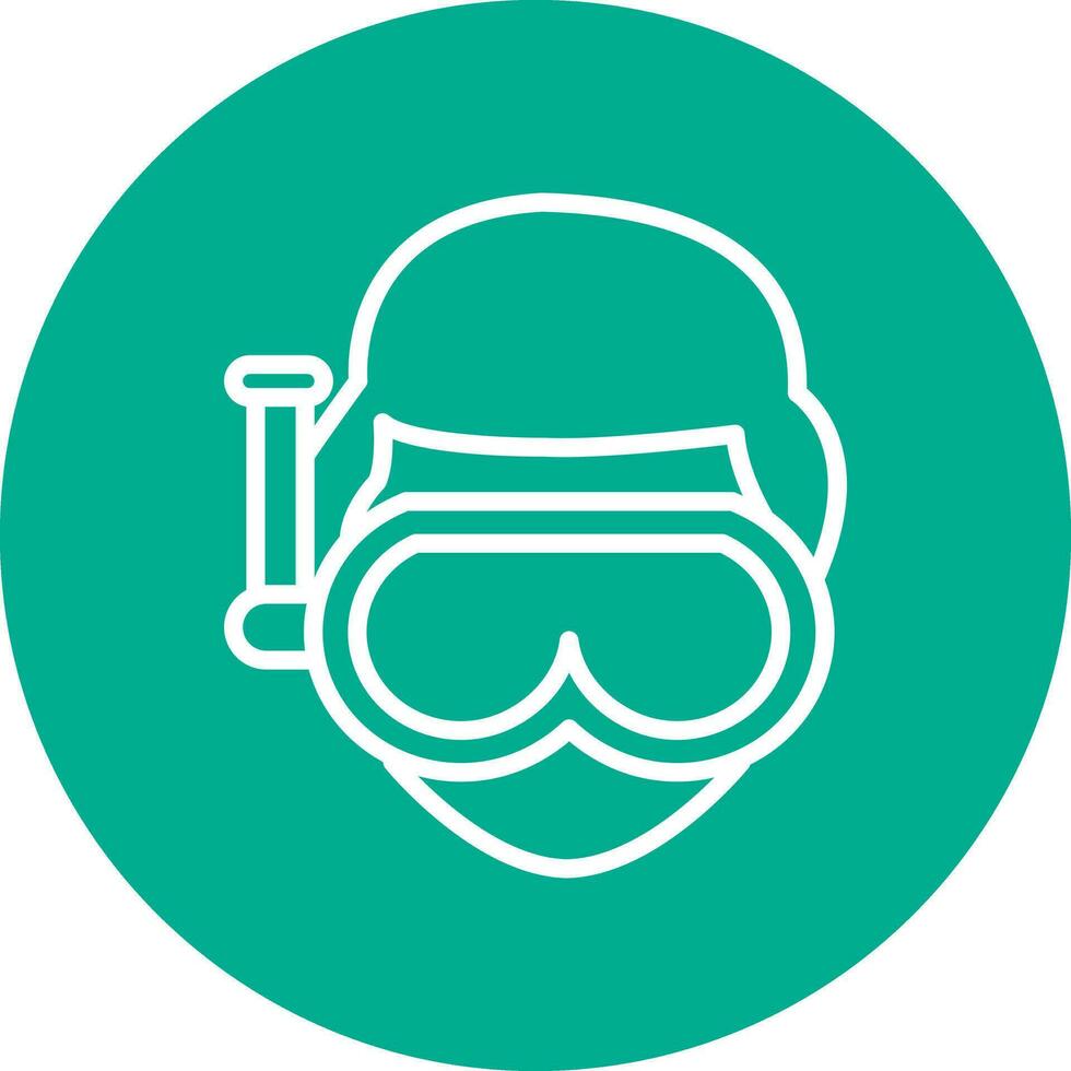 diseño de icono de vector de buceo