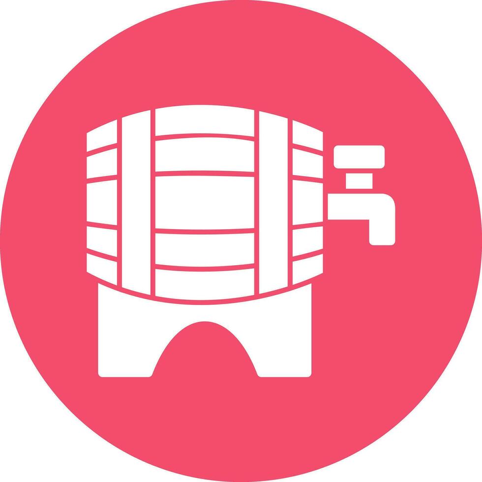 Beer keg Vector Icon Design