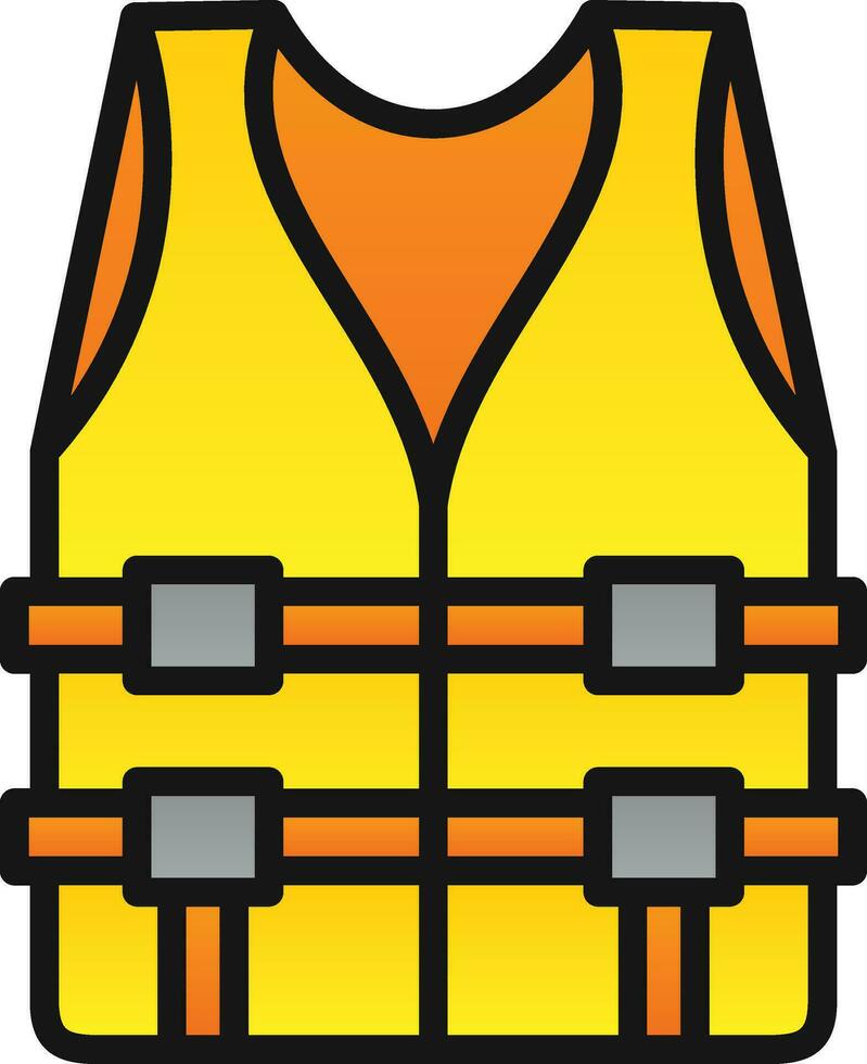 Life jacket Vector Icon Design