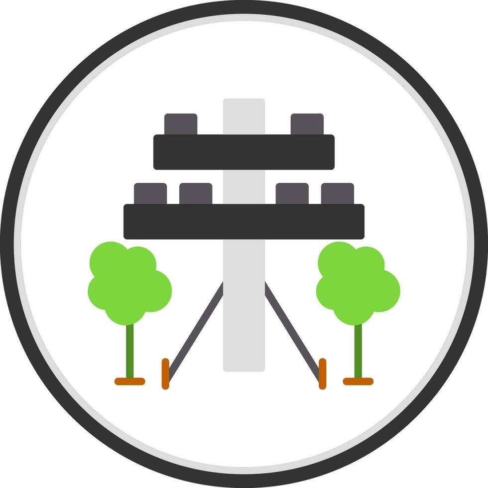Electric pole Vector Icon Design