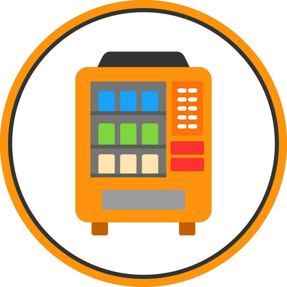 Vending machine Vector Icon Design