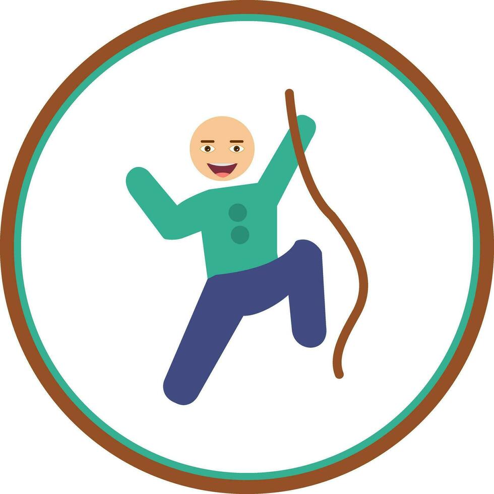 Climbing Vector Icon Design