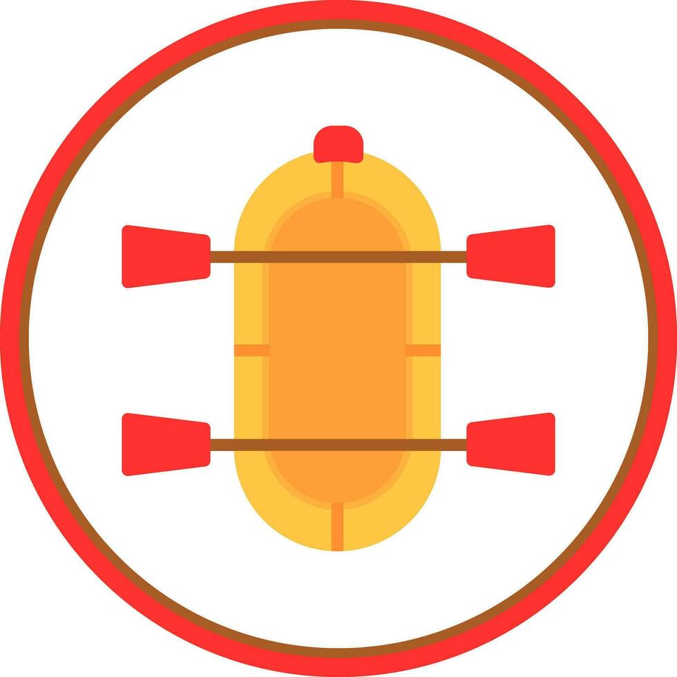 Rafting Vector Icon Design