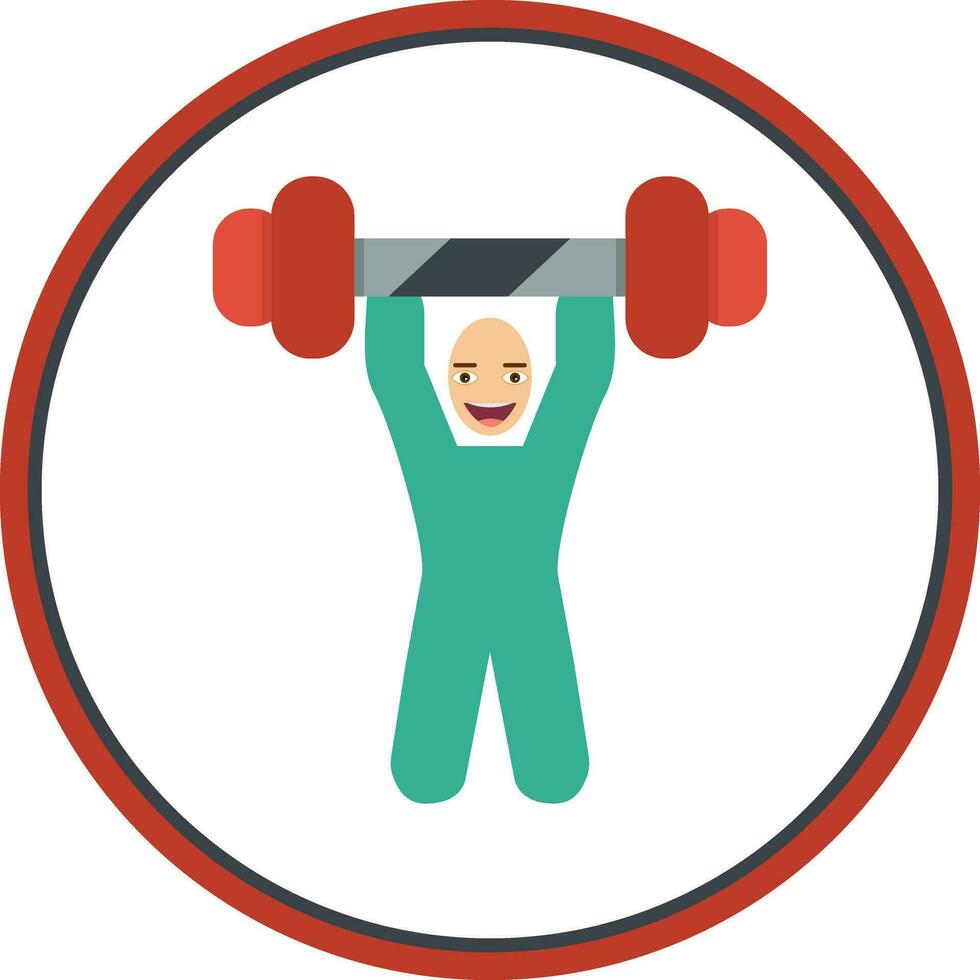 Weightlifting Vector Icon Design