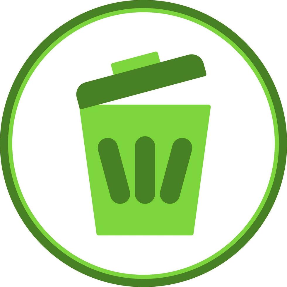 Trash can Vector Icon Design