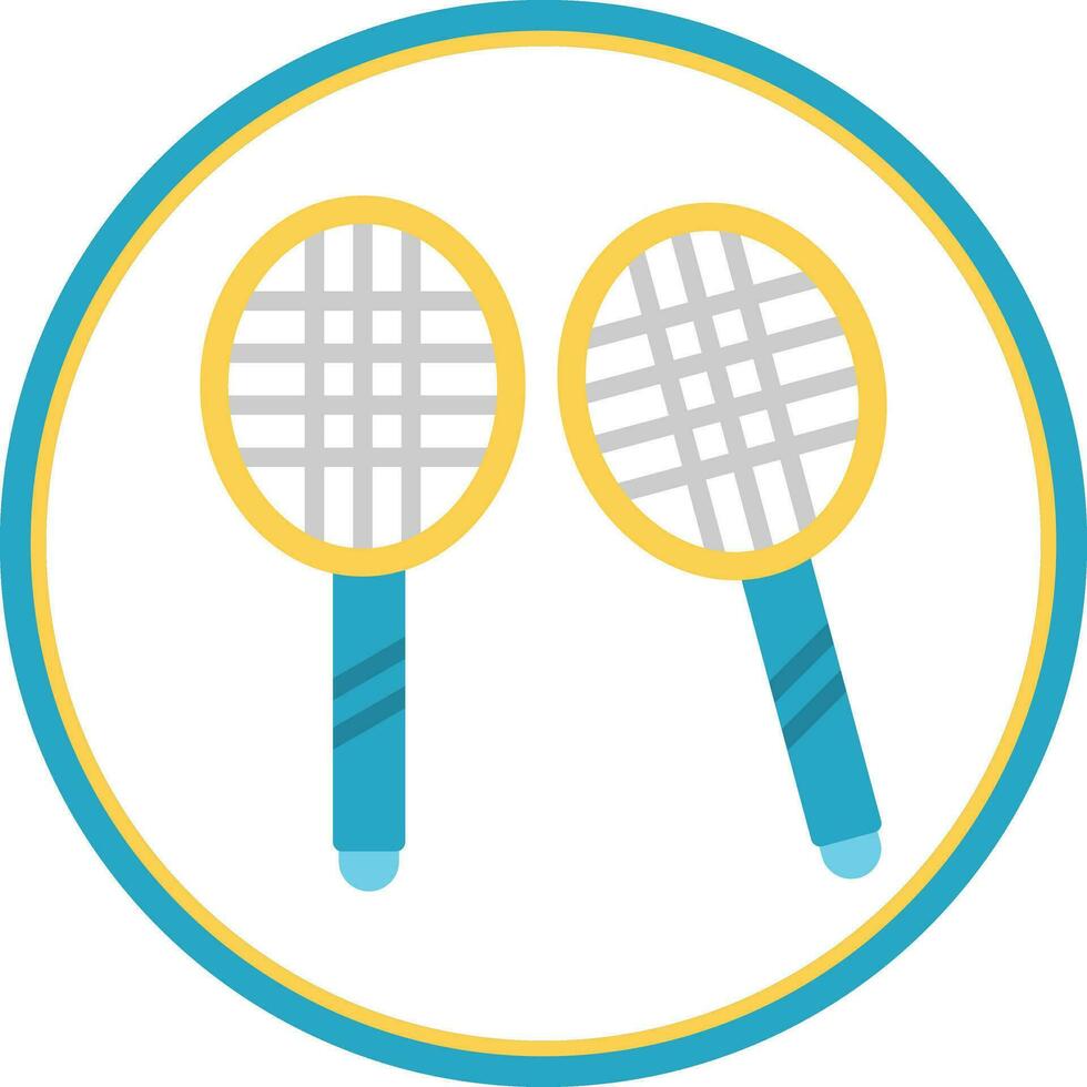 Badminton Vector Icon Design