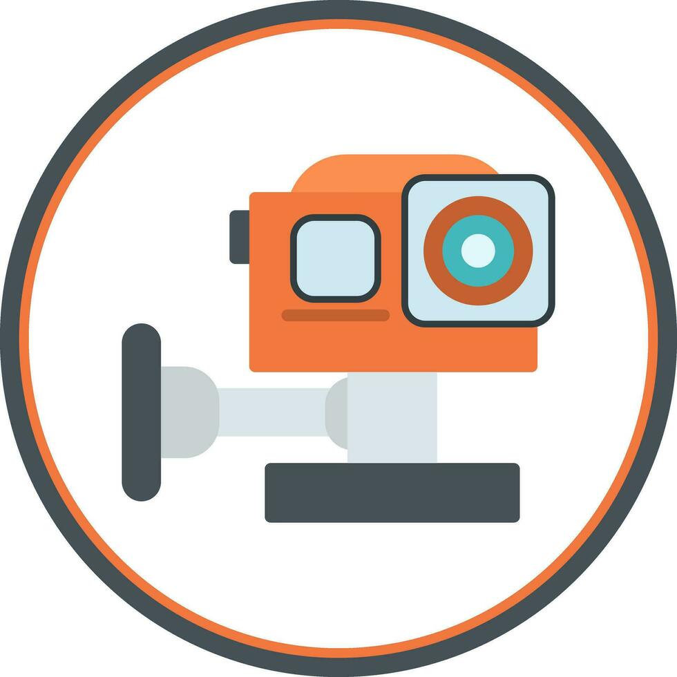 Action camera Vector Icon Design