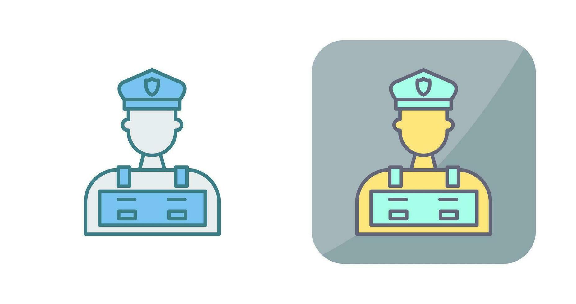 Police Man Vector Icon