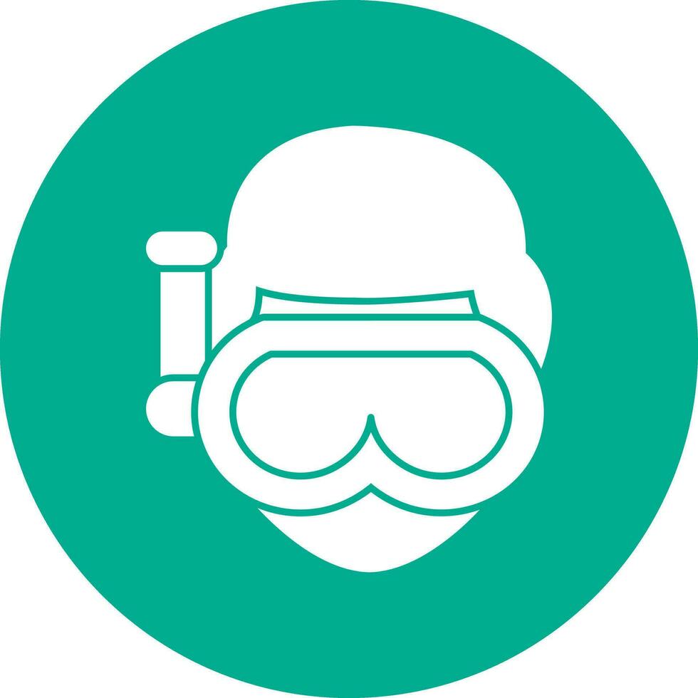 diseño de icono de vector de buceo