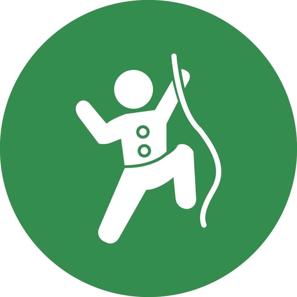 Climbing Vector Icon Design