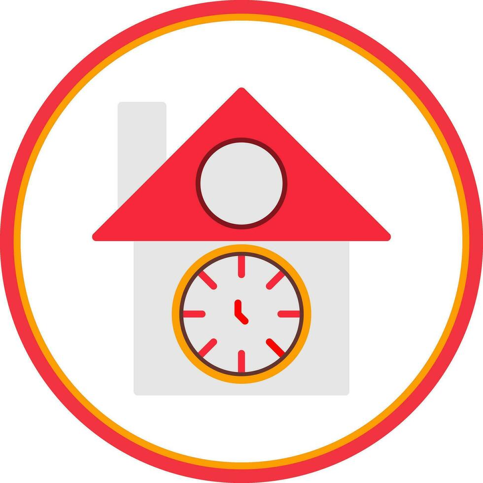 diseño de icono de vector de reloj de cuco