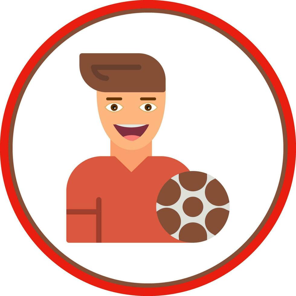Football player Vector Icon Design