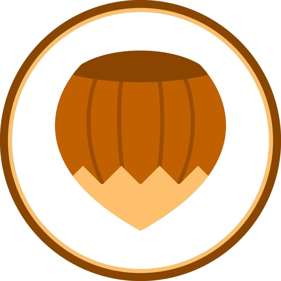 Hazelnut Vector Icon Design