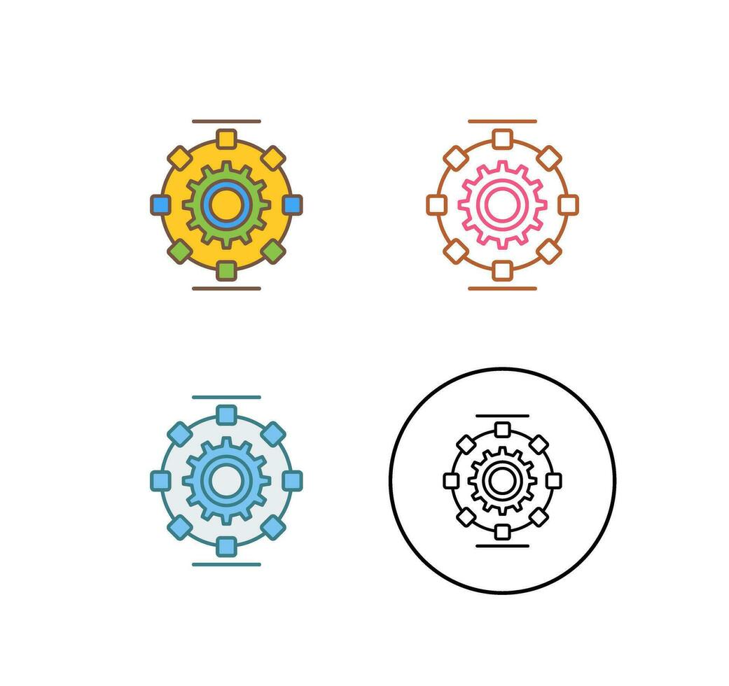 Automated Process Vector Icon
