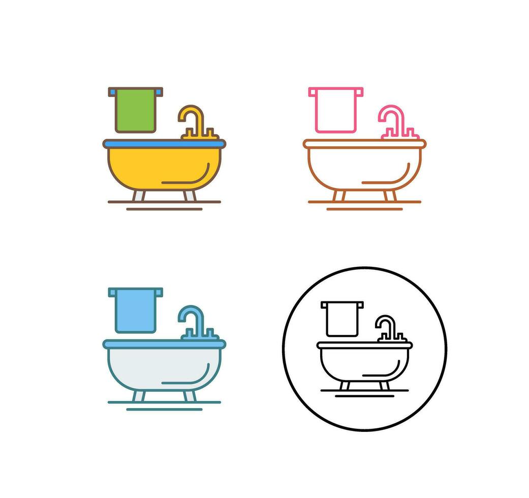 Bathtub Vector Icon