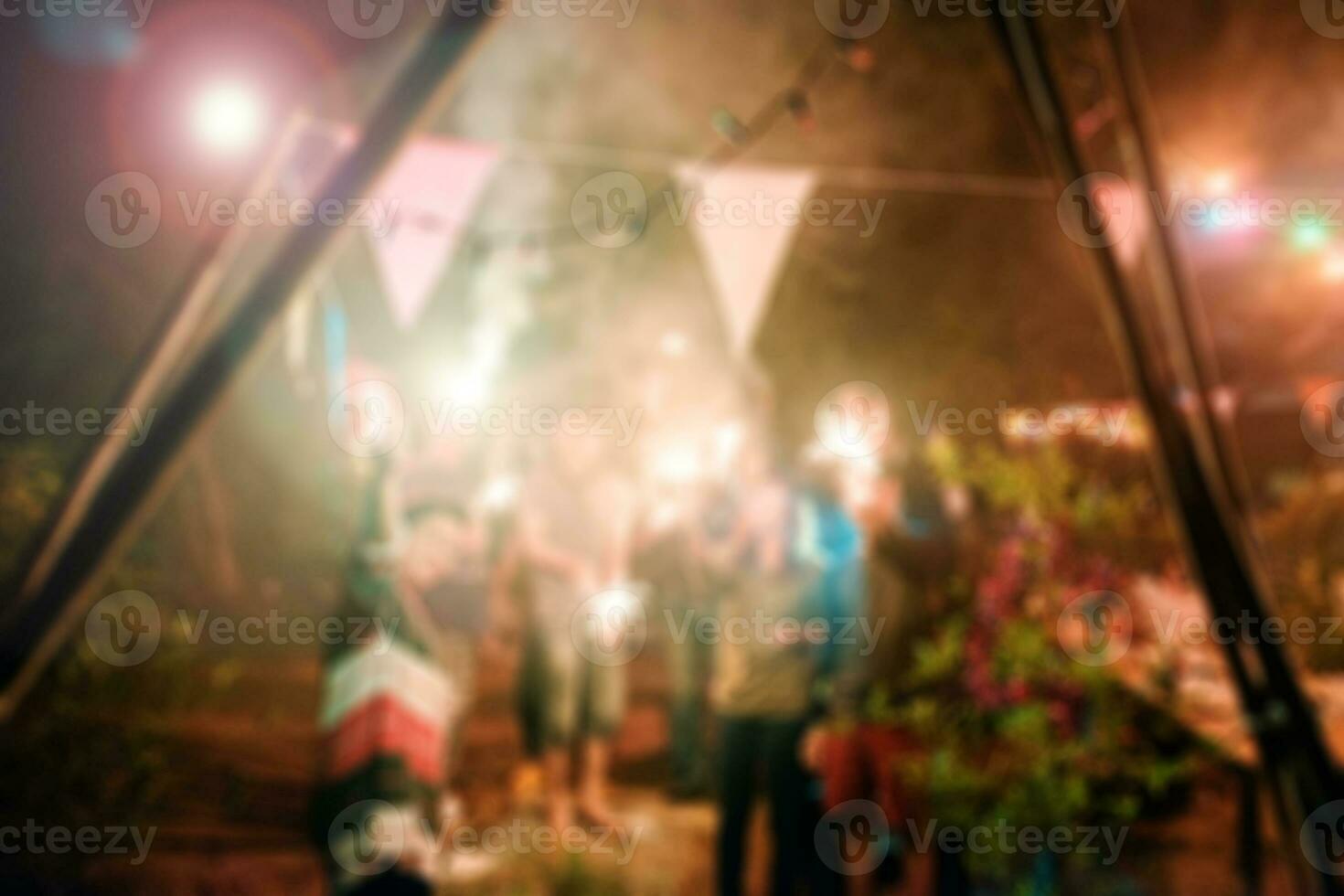 Blurred new year celebration party shining photo