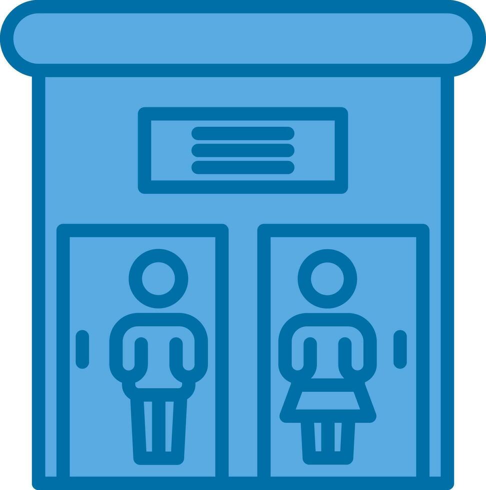 Public toilet Vector Icon Design