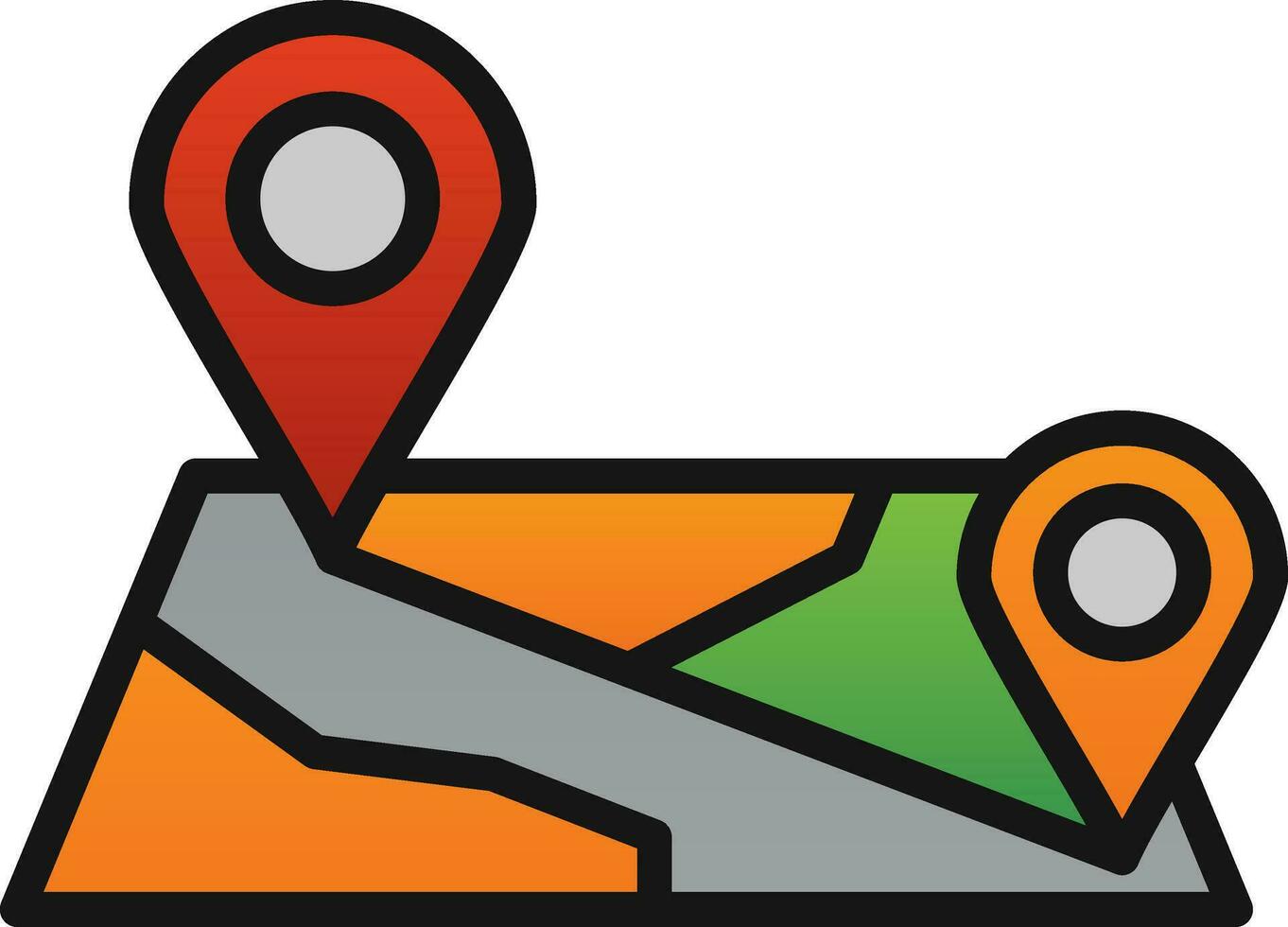 Map Vector Icon Design