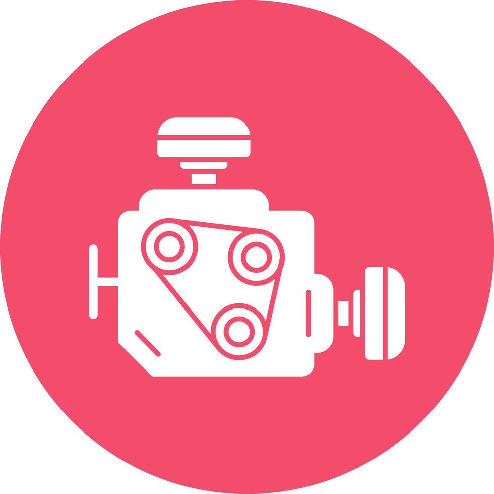 Car engine Vector Icon Design