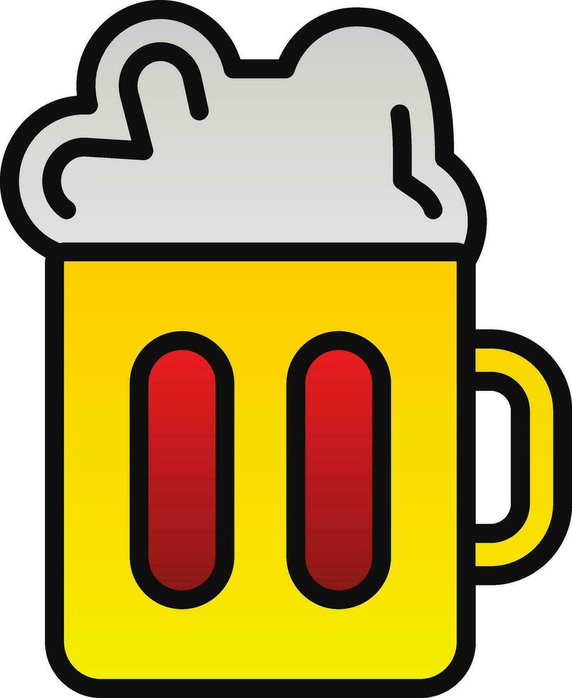 Beer mug Vector Icon Design