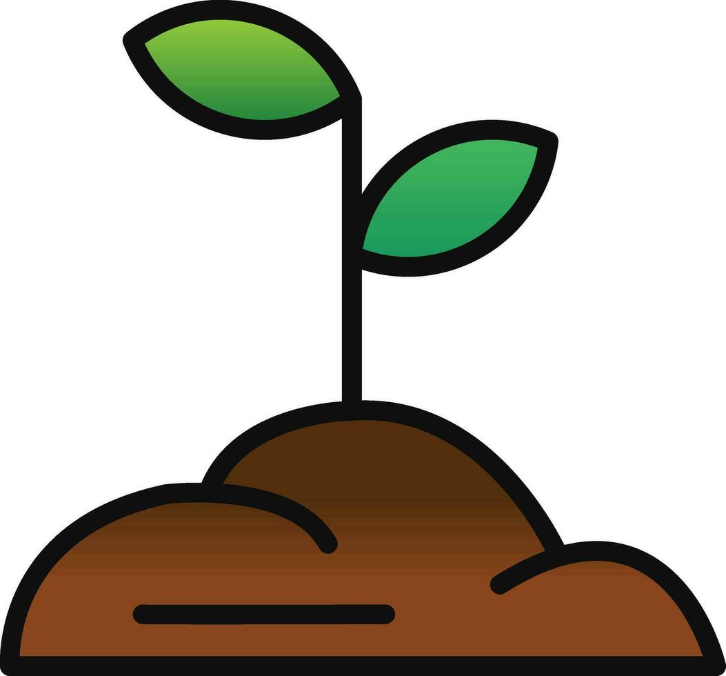 Sprouts Vector Icon Design